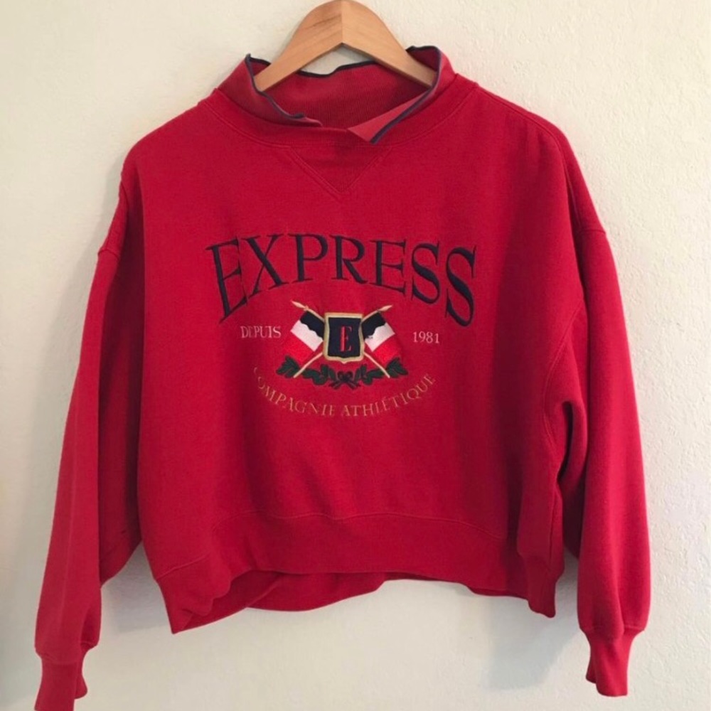 vintage cropped sweatshirt